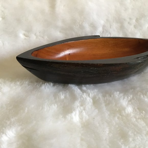 Rare Lester Clarke Fish Wood Bowl Vintage 60's - Picture 4 of 9